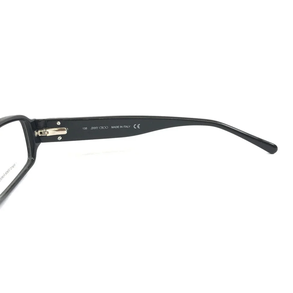 Jimmy Choo Eyeglasses Frames JC10 0807 Black Silver Snakeskin Full Rim 54-15-135